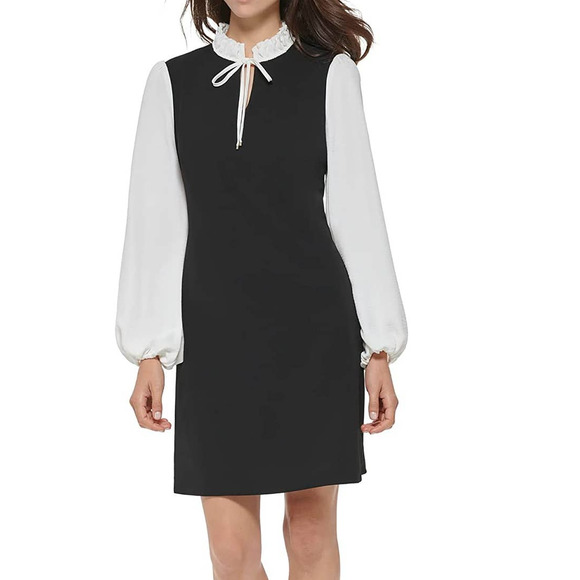 Tommy Hilfiger Dresses & Skirts - Tommy Hilfiger Women's Twofer Scuba Crepe Dress sz 8